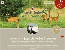 Tablet Screenshot of jagdschule-gutgrambow.de